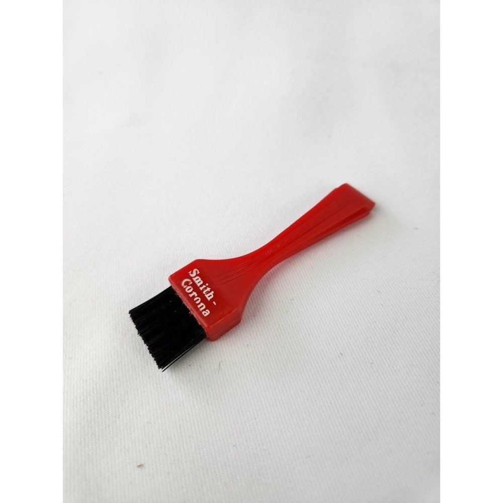 Smith-Corona Typewriter Brush Red Handle Black Bristles Original‎ Vintage